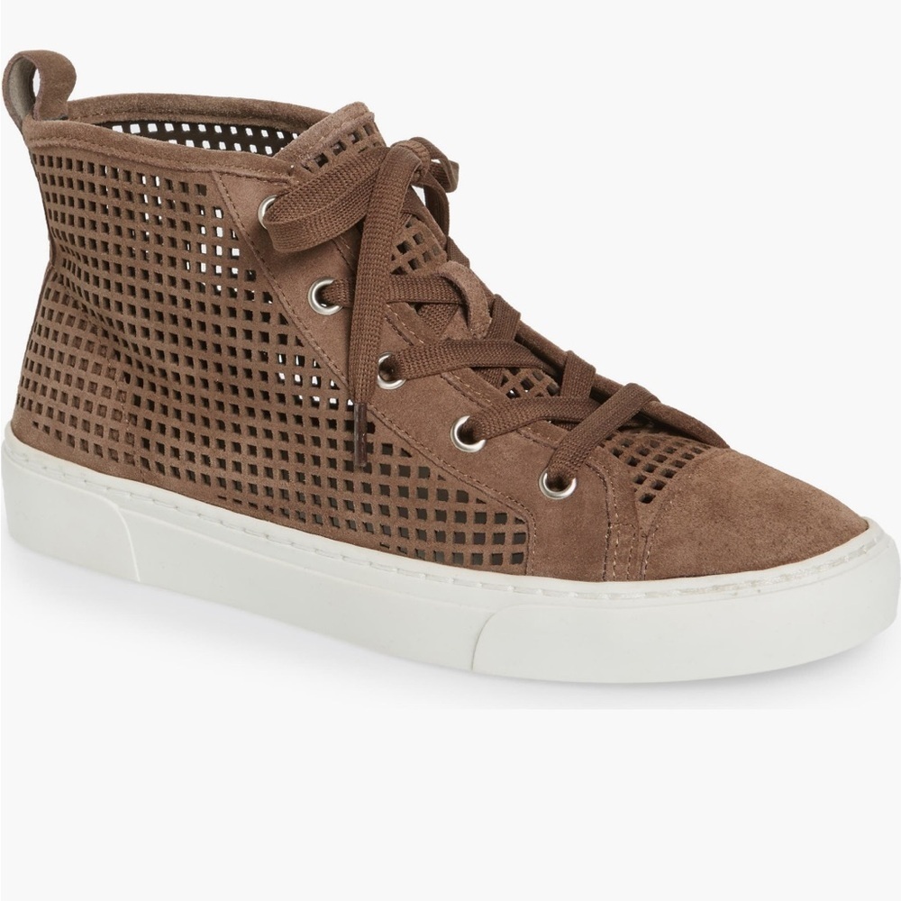 1 State Dulcia Perforated High Top Sneakers